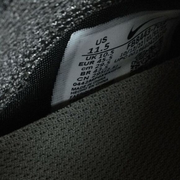 Nike Vapor Edge Pro 360 2 Football Cleats Razor Sharp Cuts Grey Green Men's 11.5 - Picture 7 of 7